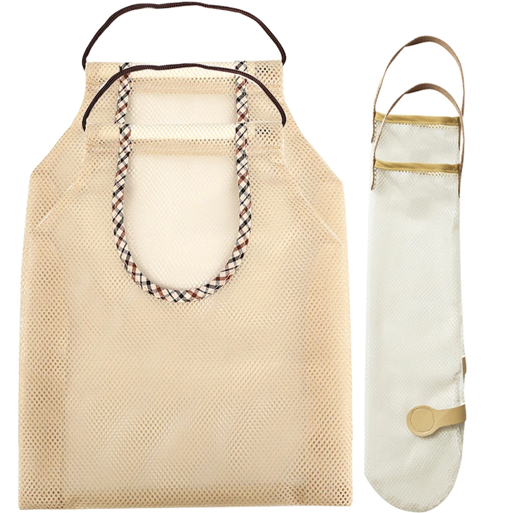 

Vegetable Fruit Storage Bag Mesh Sacks Garlic Ginger Keeps Fresh Handmade Wall Hanging Kitchen Camper Van Organizer Save Space