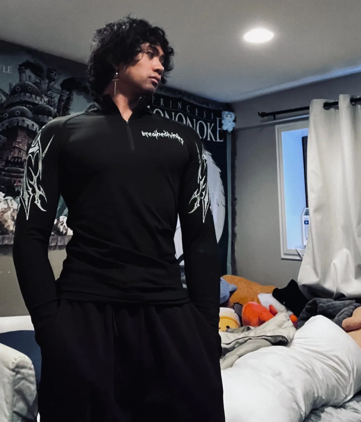 

​​Best Workout Shirt For Men - Quarter Zip Long Sleeve Moisture Wicking Slim Fit Athletic Top For Bodybuilding & Exercise​​