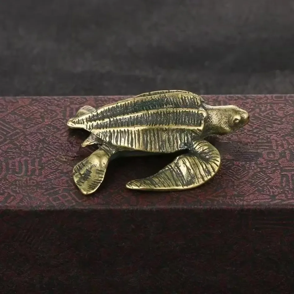 1 Pcs Turtle Brass Clothes Cupboard Door Handle Turtle Drawer Copper Fittings Living Room Bedroom Wall Decorations