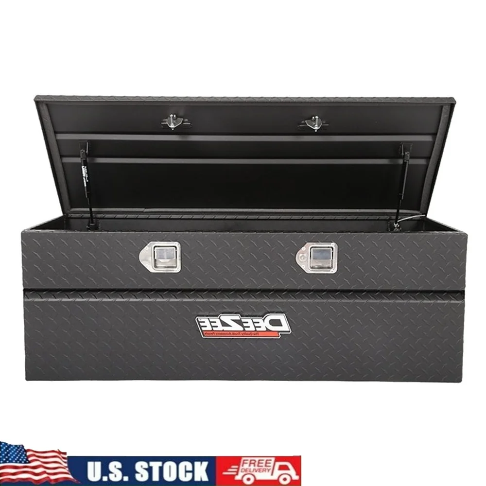 

Universal Fit Tool Chest 20-Gauge Black Textured Steel Adjustable Storage Box 14.9 cu ft 60x24x18.1 in Durable Organizer