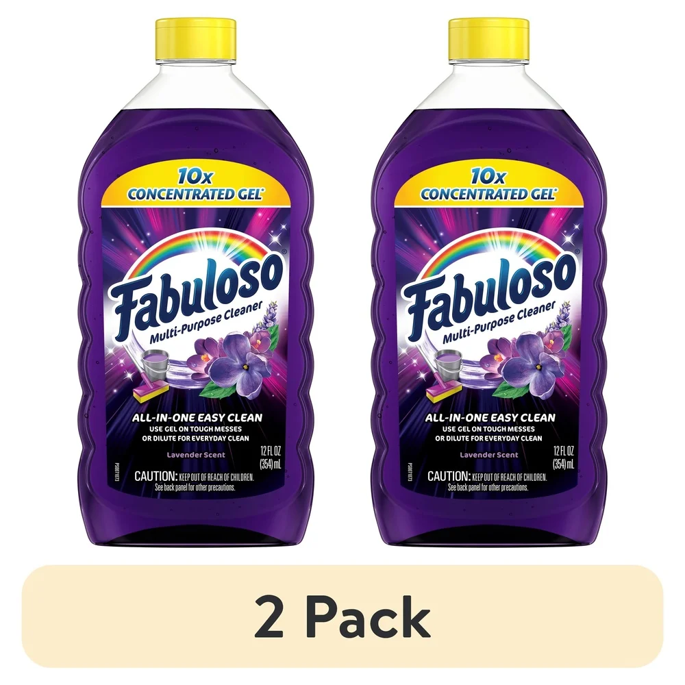 10X منظف جل مركز، 2 عبوة متعددة الأغراض، رائحة لافندر، حوض أرضية المرحاض، منظف السيارة، 12 أونصة، تركيبة سهلة الصب #2