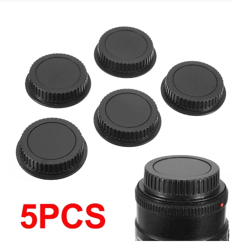 Onsale 5pcs New Rear Lens Cap Dust Cover For Canon Camera EF ES-S Series Lens Black Covers