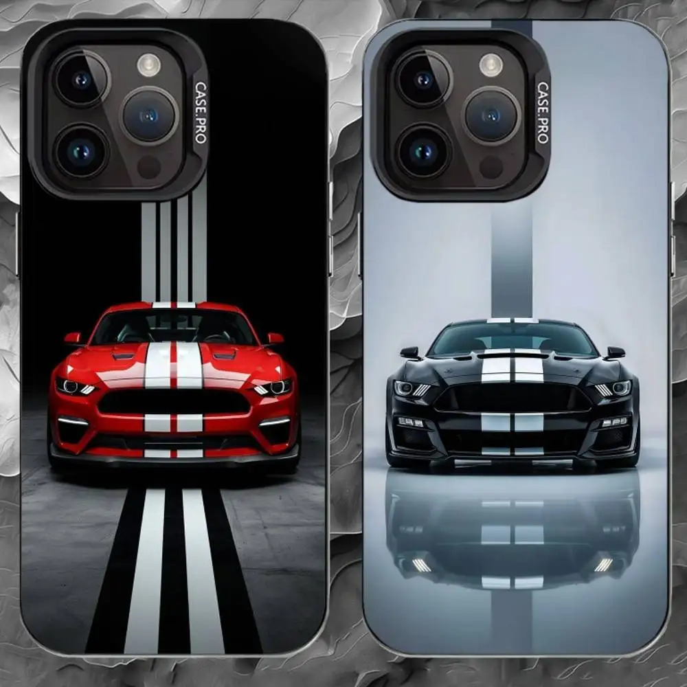 

C-Cool S-sports car Phone Case For iPhone 17 16 15 14 13 12 11 Pro Max Plus Silver Matte Black Cover