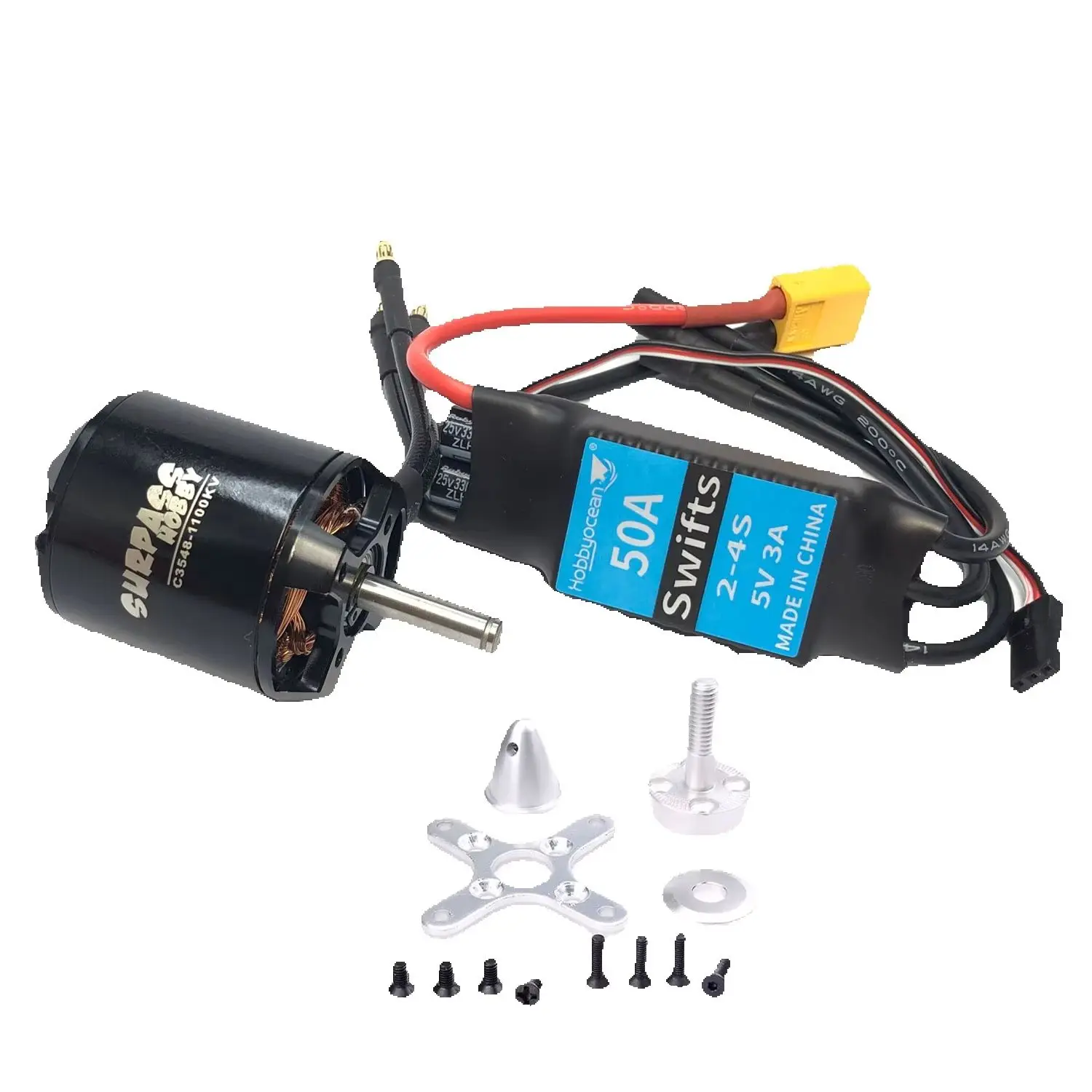 SURPASS HOBBY C3548 2826 3548 790KV 900KV 1100KV Brushless Motor 50A ESC for Airpalne Aircraft Multicopters RC Plane Helicopter