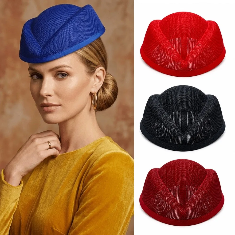 Gifts Linen Fascinator Hat Base Plain Base Opera Headpiece Millinery Base Hat Versatile DIY Hat Base Party Occasion
