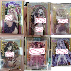 Anime Demon Slayer Limited Edition Kanroji Mitsuri Hinatsuru Nezuko Kochou Shinobu Kanae Game Collectible Card Toy Birthday Gift