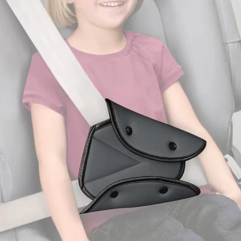 Universal Car Safety Belt Cover Sturdy Adjustable Triangle Safety Seat Belt Pad Clips Baby Child Protection Car Goods