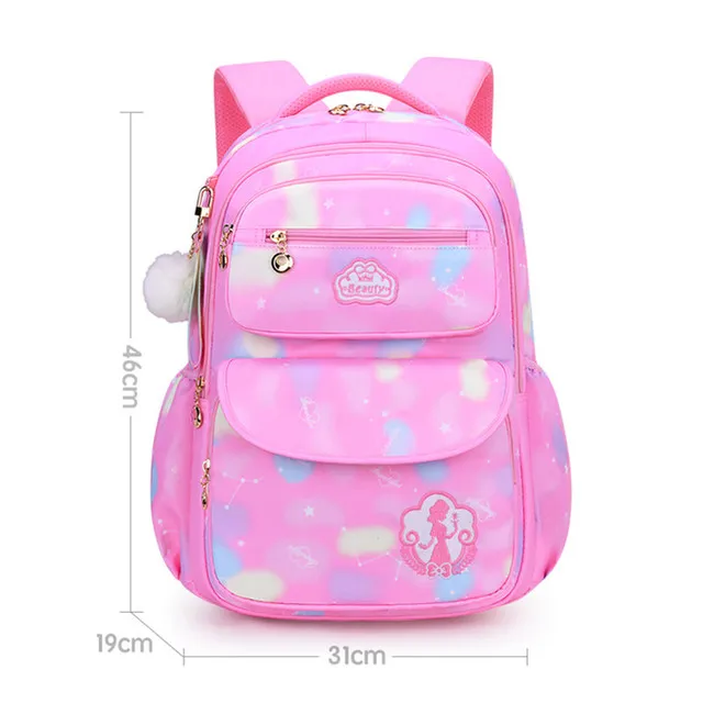 Mädchen-Schulrucksack, Rucksack für Teenager, Frauen, Kinder, weiblich, rosa, Schultasche für Grundschule, weiterführende Schule, Teenager, Kinder