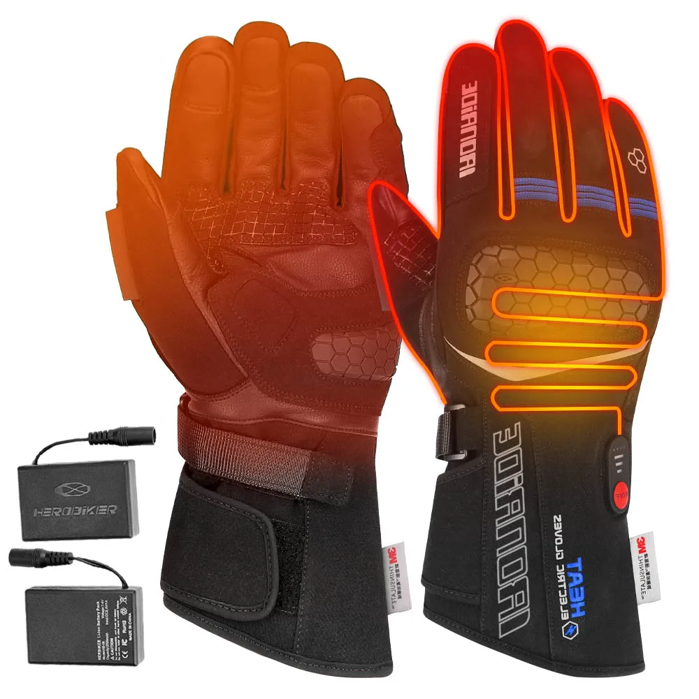 

Ski Heating Gloves, Winter Hand Warmer, Rechargeable Motorcycle Gloves, Men's And Women's Touch Screens, Waterproof