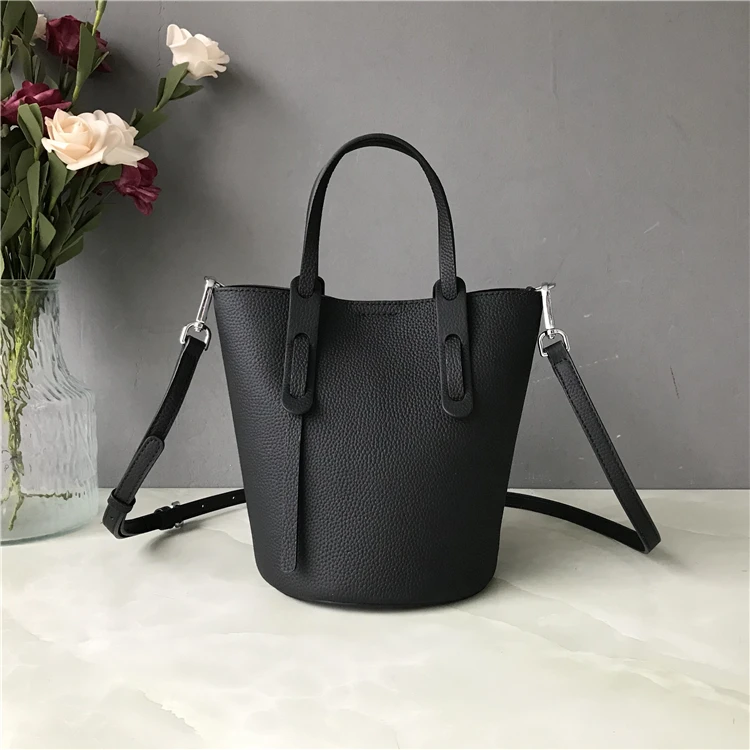 

Trendy Leather Buet Bag Women's Handbag Cany Oversto Crossbody oulder Bag Faionable op Basket Handbag