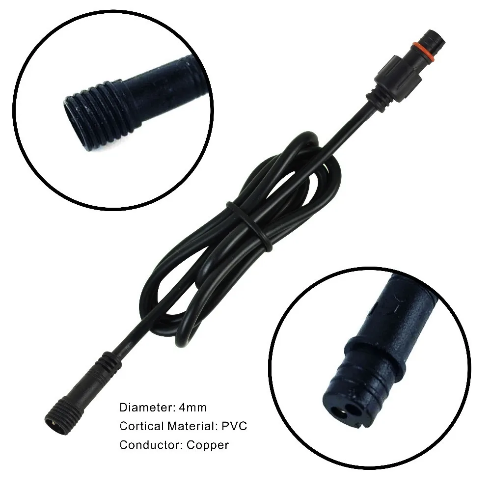 2pin DC LED Cable 1 Metre Extension Cables Male to Female Leds Connector 100CM Waterproof IP67 Connectors For Outdoor Light