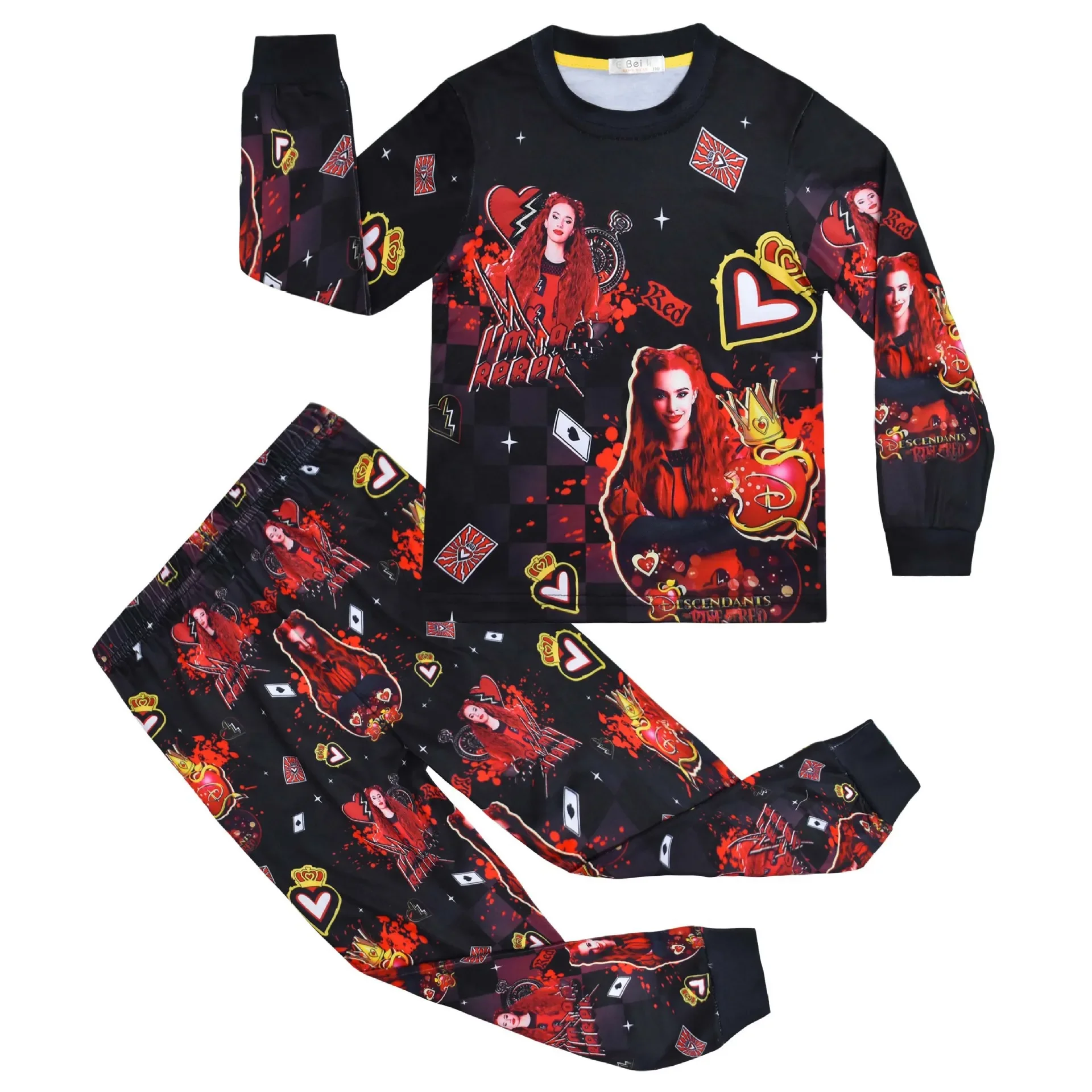 

2024 Descendants 4 Descendants 4 The Rise of CUHK Children's Long-sleeved Two-piece Set Children's Sets Kids Clothes Girls