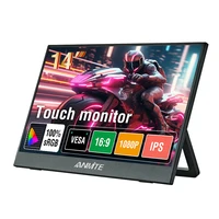 Monitor táctil portátil con pantalla táctil de 14 pulgadas, ordenador de juegos opcional no táctil, pantalla ampliada para XBox PS4/5 Switch Loptop