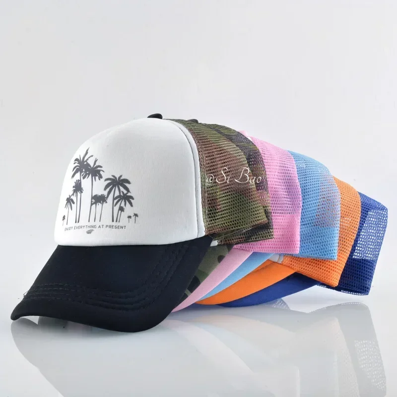 Trees-gorra de béisbol de malla para hombre y mujer, gorra deportiva con Cierre trasero, estilo Hip Hop, Skateboard