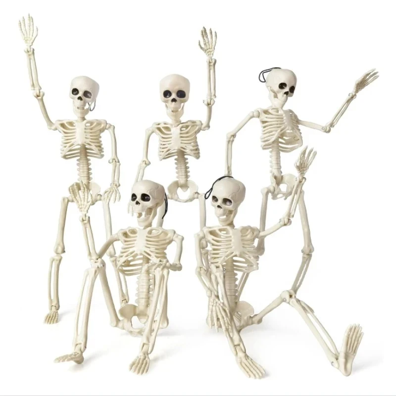 Squelette de Halloween articulé (1/3 pièces), osselets en forme humaine, décorations pour fêtes d'Halloween à domicile, accessoires d'horreur pour maison hantée