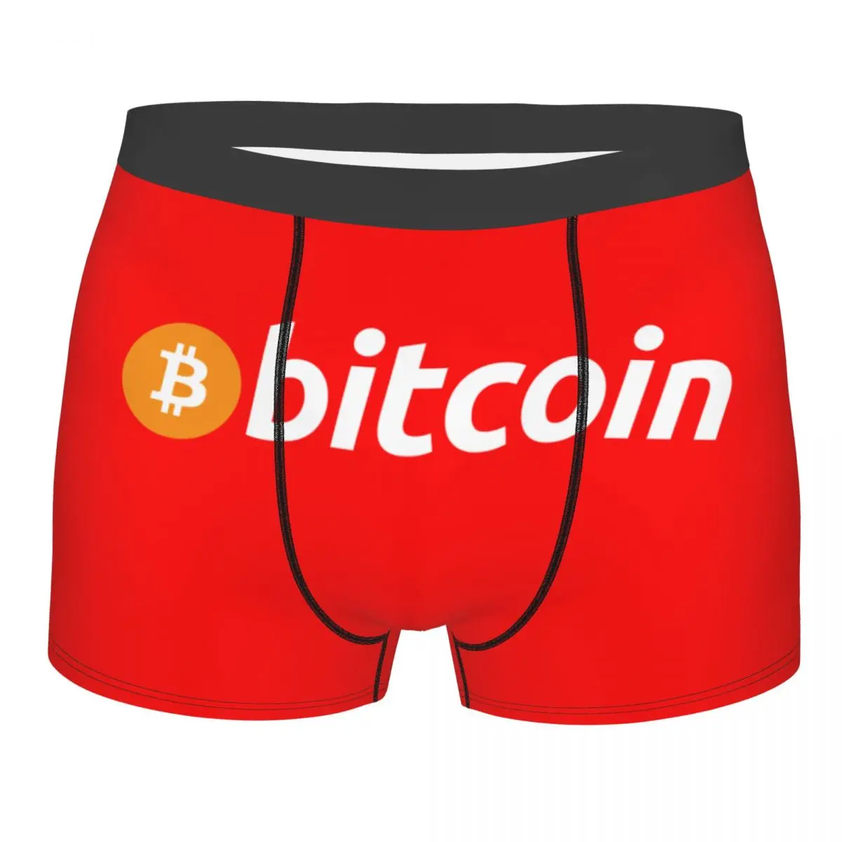 Bitcoin personalizado, ropa interior Original para hombre, calzoncillos Boxer elásticos BTC Crypto Coins, pantalones cortos, bragas, calzoncillos suaves para hombre