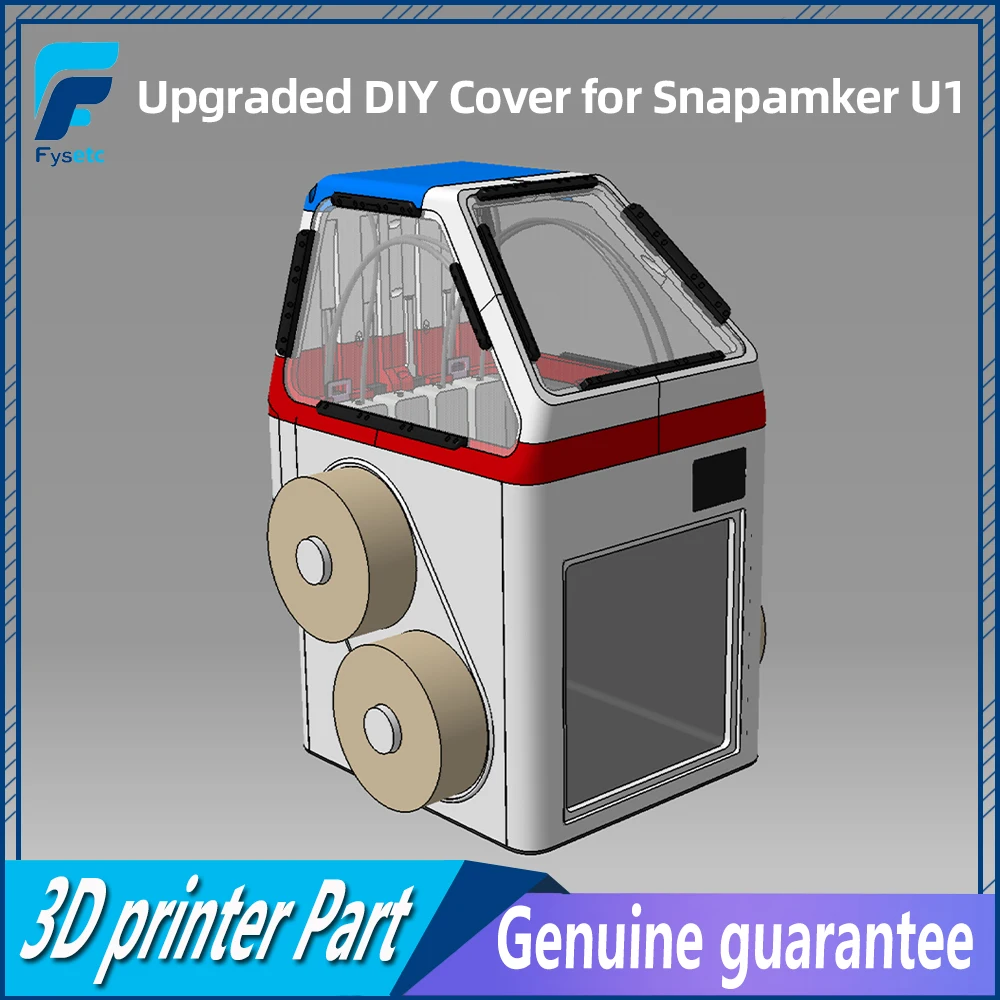 

Upgraded DlY Cover For Snapamker U1 HeatInsulating And Dustproof Transparent Top Cover For 3D Printer Accessories