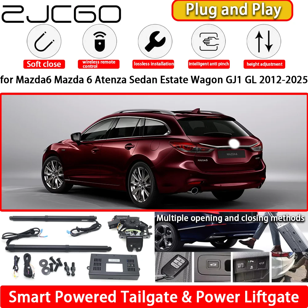 for Mazda6 Mazda 6 Atenza Sedan Estate Wagon GJ1 GL 2012-2025 Automatic Electric Powered Tailgate Power Liftgate Tail Gate Lift