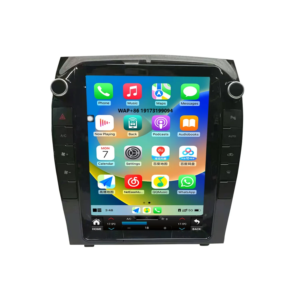 12.1 Inch Carplay for F-TYPE 2013-2020 Auto Wireless Car Radio Navigation Head Unit Multimedia Player Touch Screen