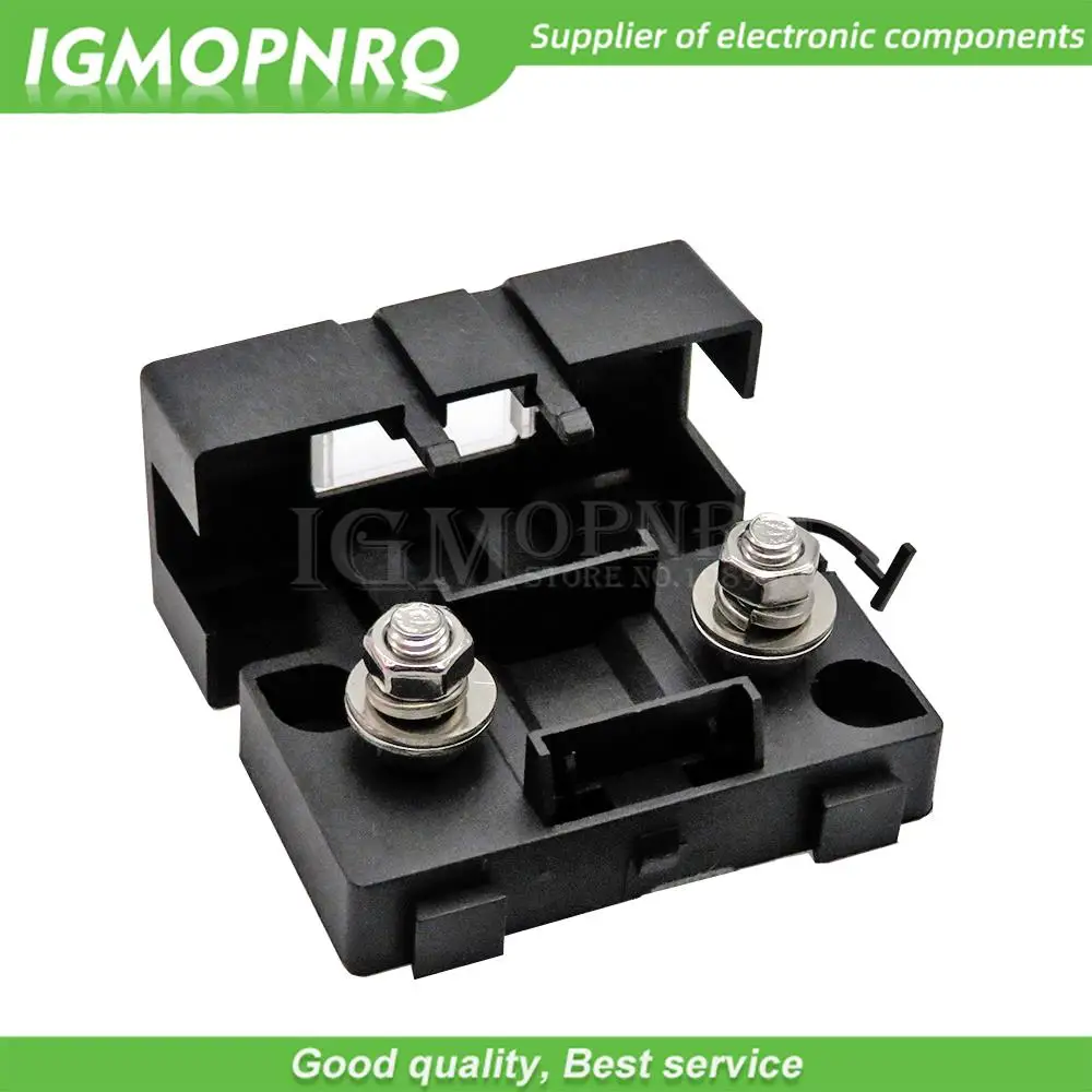 1Set(2PCS) ANS Trumpet Fork Plug Fuse 32V 40A 50A 60A 70A 80A 100A 125A 150A 200A Bolt Fixed Insurance + ANS-8 Safety Plate Base
