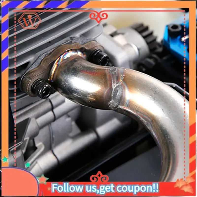 

R2 Exhaust Pipe Built-In Silencer Low Sound Kit For 1/5 Losi 5Ive T Rofun Rovan Lt Kingmotorx2 RC Car Accessories