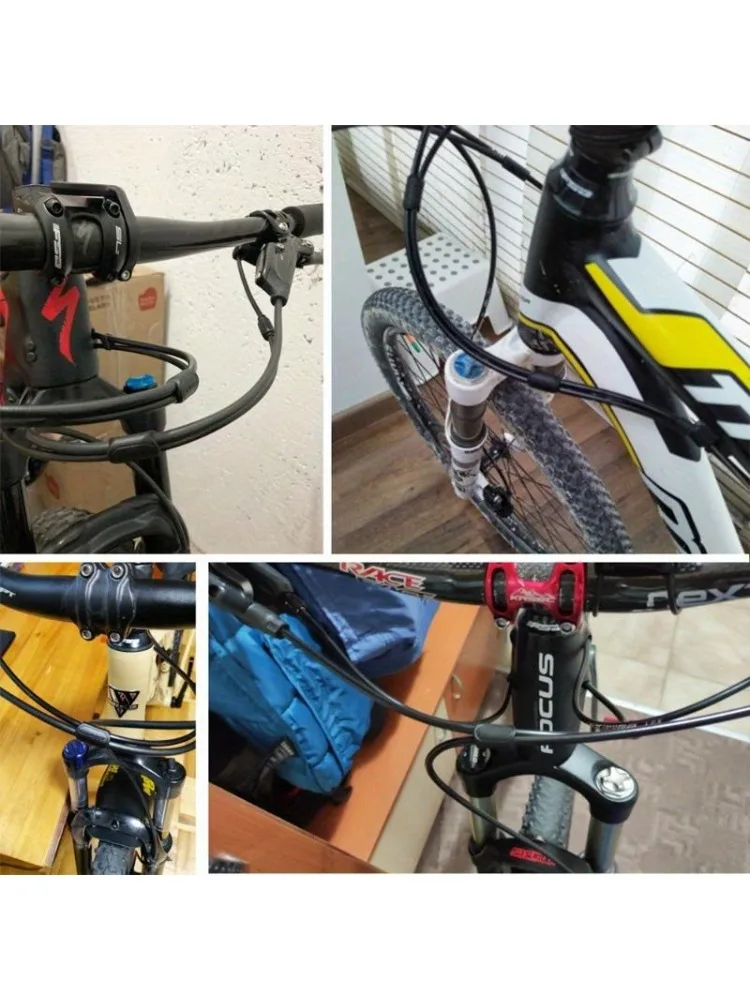 AliExpress NONE 5pcs Bike Hydraulic Mechanical Disc Brake Shift Cable Guide Hose Frame Fixture Road Bicycle Accessories Parts