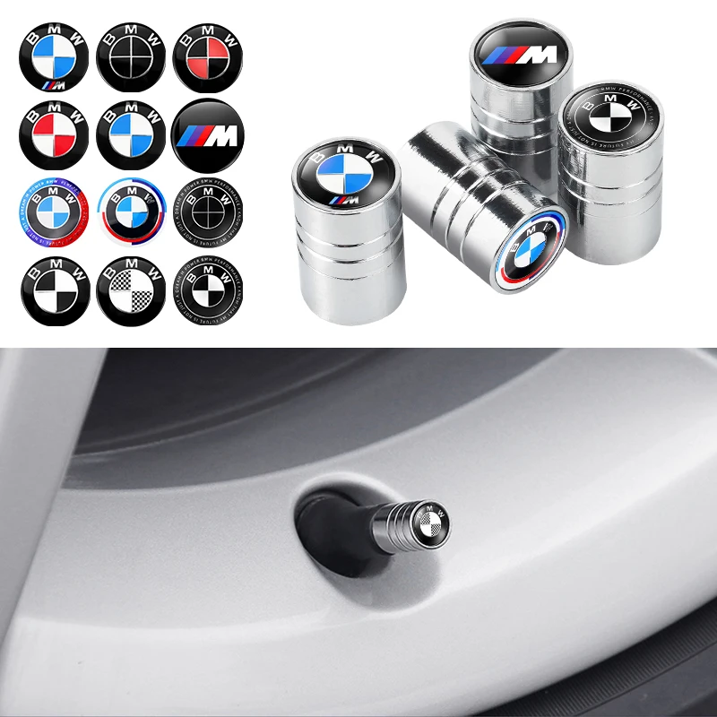 4PCS Metal Car Wheel Tire Valve Caps Tyre Air Stem Cap Covers For Bmw M3 F01 G20 X1 X2 X3 E60 F10 F30 E39 F20 E87 X5 Performance