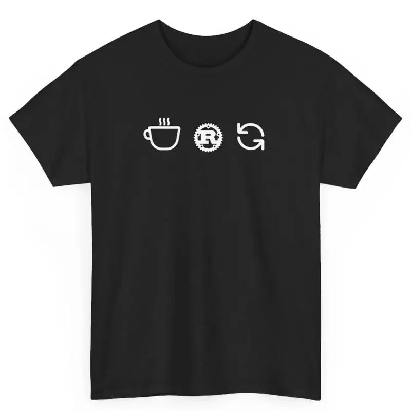 Rust Programming Logo Distressed Vintage Letter R T Shirt