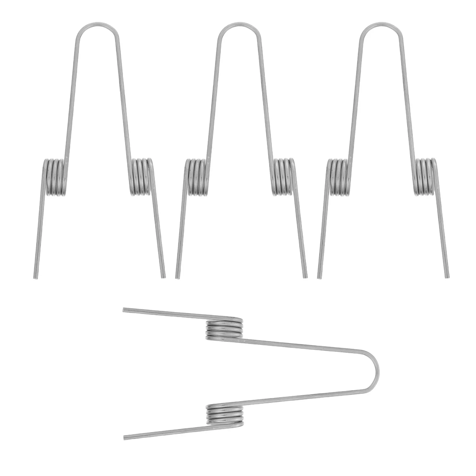 4Pcs Kitchen Garbage Bin Lid Dual 4 Coil Torsion Springs Compression Spring Replacement Set DIY Repair for Trash Can Lid