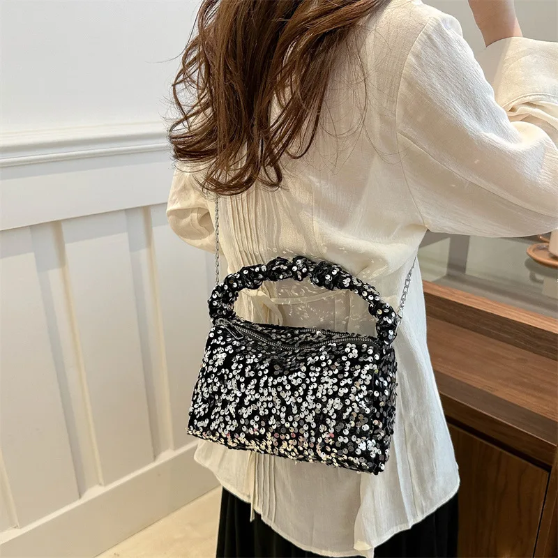 

New Fashion Party Handheld Pearl Galaxy Sparkling Underarm Women's Bag, Women's Shoulder Bag