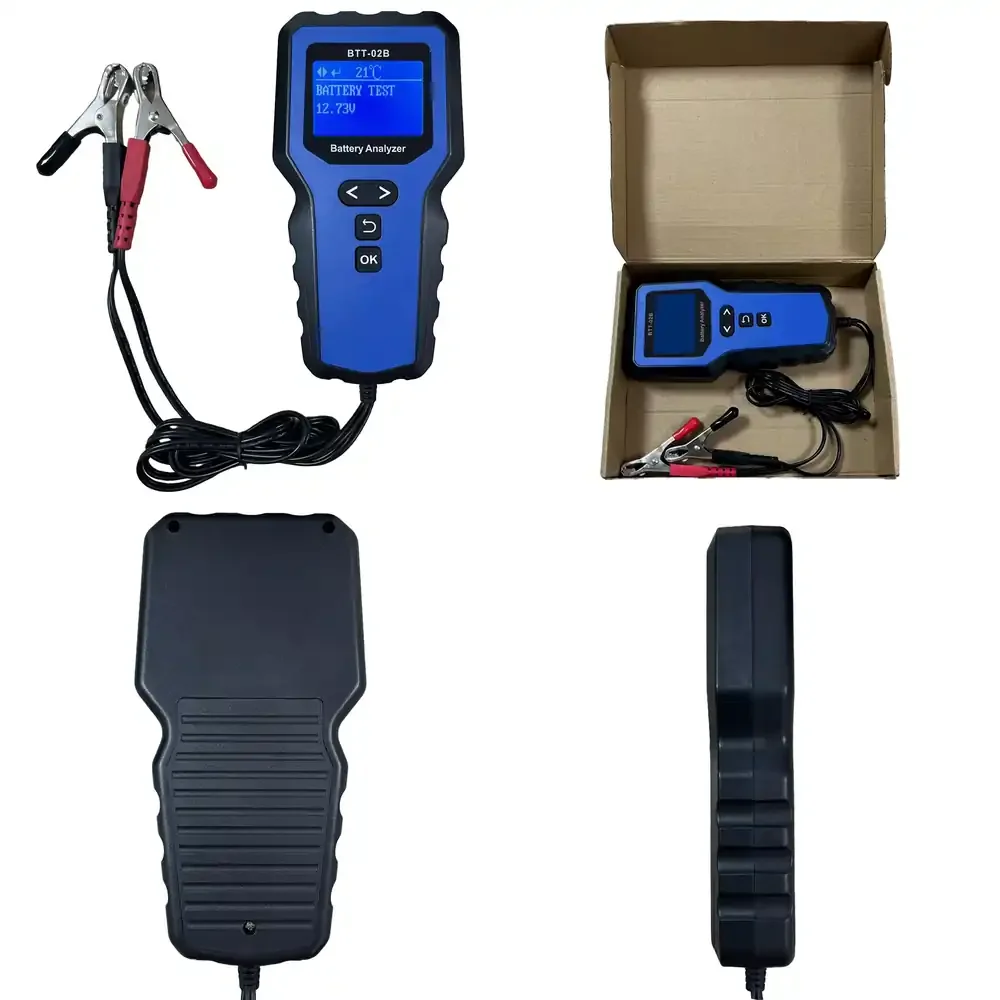 

Тестер аккумуляторов BTT-02B для диагностики автомобильных аккумуляторов 6В, 12В, 24В, 40-2000 CCA, для легковых автомобилей, грузовиков и мотоциклов