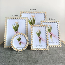 Creative Sunflower Metal Picture Frame Living Room Porch Table Decoration Party Birthday Gifts