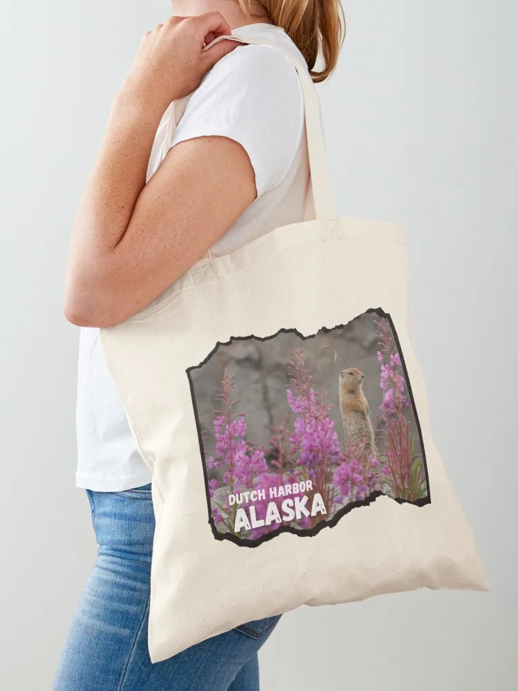 

AleutianLlife Parky in Fireweed Tote Bag Shopper bag bags for women tote bag men Custom