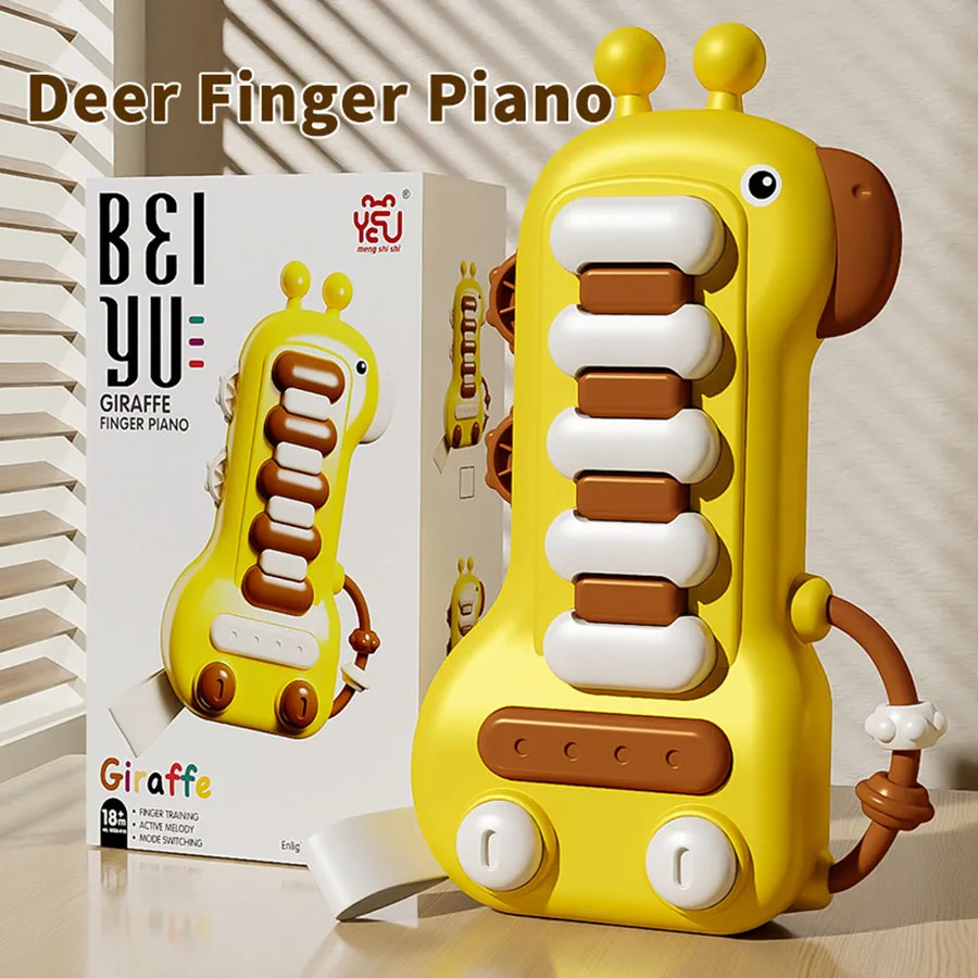 Giraffe Finger Klavier Babys pielzeug intellektuelle Entwicklung Säugling frühen Lernspiel zeug Montessori Kleinkind Musikspiel zeug