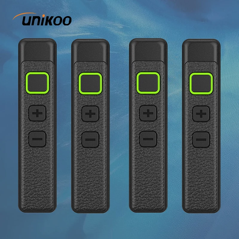 

4PCS UNIKOO UK26 Walkie Talkies Mini Portable Collar Clip FM Handsfree Two-way Radio Transceiver with Earphone for Salon Cafe