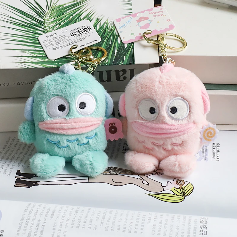 Uoaru-abalorios de felpa Uozaemon, bonitos colgantes para bolso tipo Merman, monstruo de peces y muñecos Kappa, llaveros, regalos