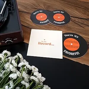 Bienen-Jubiläumskarte für Sie und Ihn, Valentinstagsgeschenk für Ehemann, Ehefrau, Freund, Freundin, für die Schallplatten-Liebeskarte – Detail 8