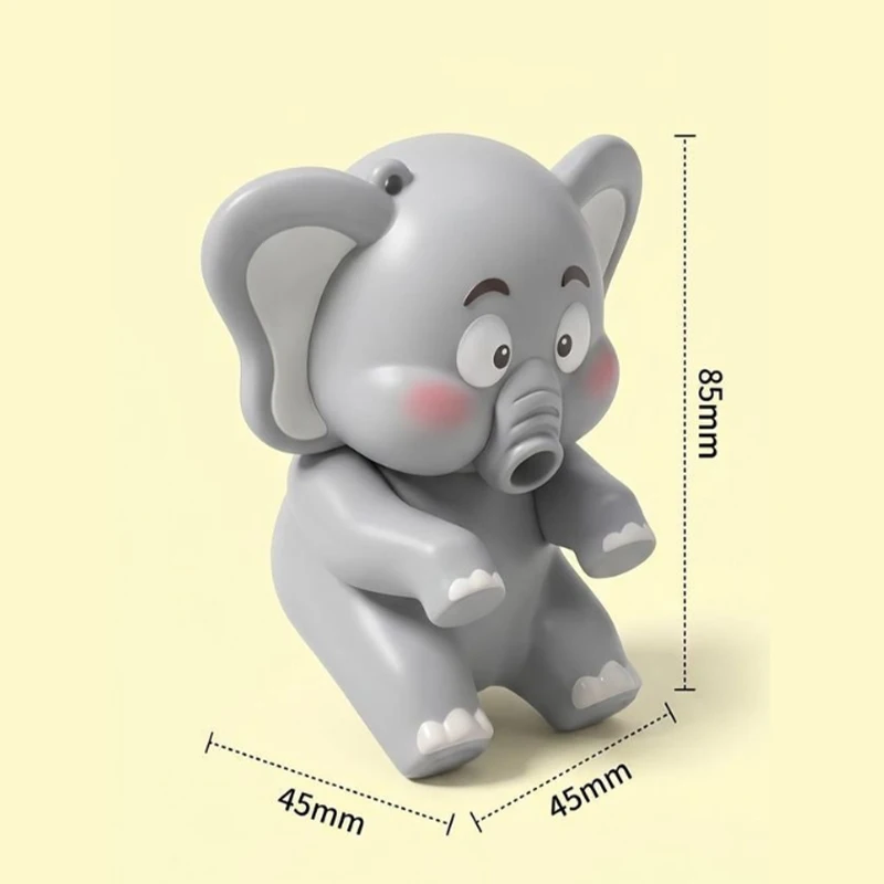 Cute Elephant Blowing Mini Fan Cup Hanging Baby Food Cooling Gadget Portable Kids Toy Gentle Airflow Cool Down Hot Complementary view 6