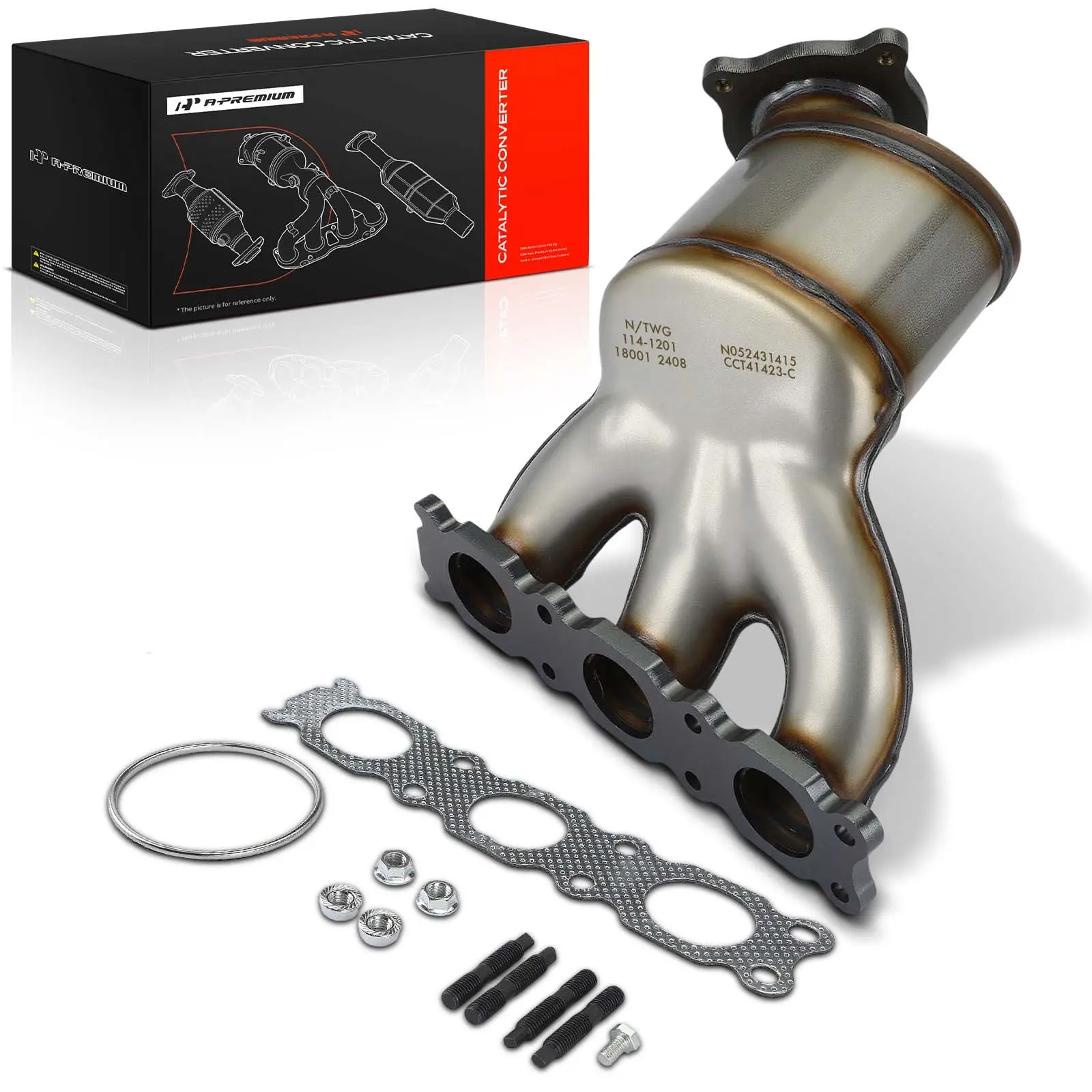 A-Premium Left Side Catalytic Converter for Volvo XC60 2010 XC70 V70 2008-2010 S80 2007-2010 Land Rover LR2 2008-2012