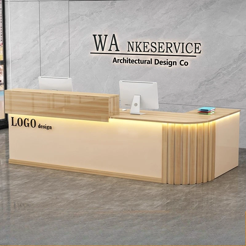 

Long Organizers Reception Desks Modern Shop Beauty Bar Luxury Hotel Display Reception Desks Restaurant Bureau Lounge Furniture