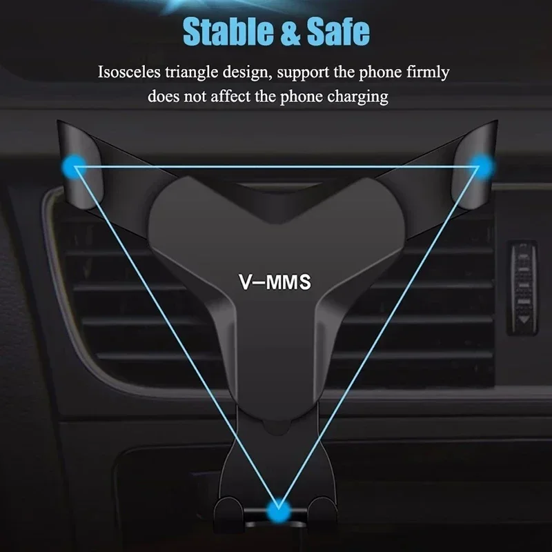 Gravity Car Holder for Phone in Car Air Vent Mount Clip Cell Holder No Magnetic Mobile Phone Stand Support Smartphone Voiture