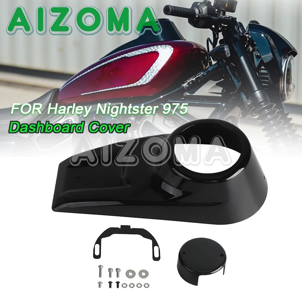 Motorcycle Central Control Instrument Panel Dashboard Protector Cover Black For Harley Nightster 975 RH975 RH 975 2022 2023