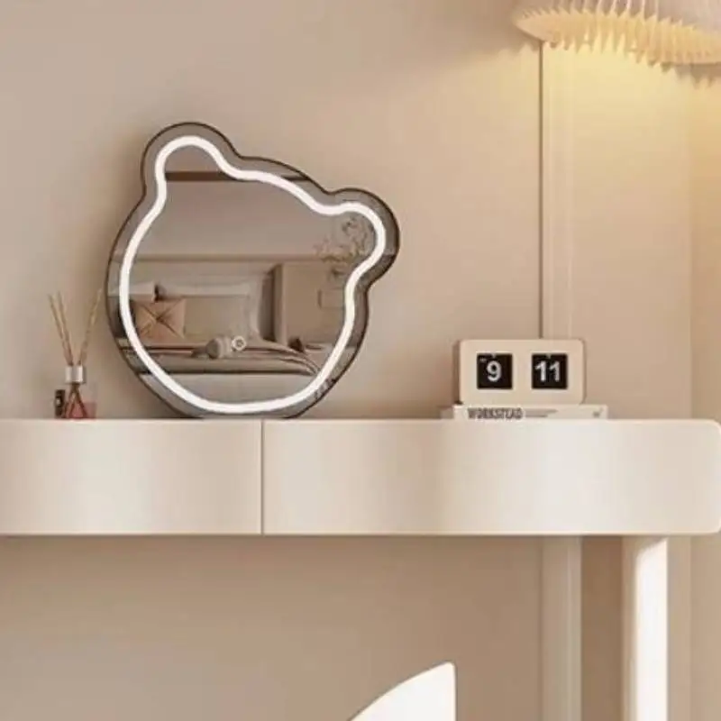 White Storage Makeup Vanity Desk Luxury Natural Sturdy Vintage Makeup Vanity Desk Cheap Wooden Kaptafel Furniture For Home