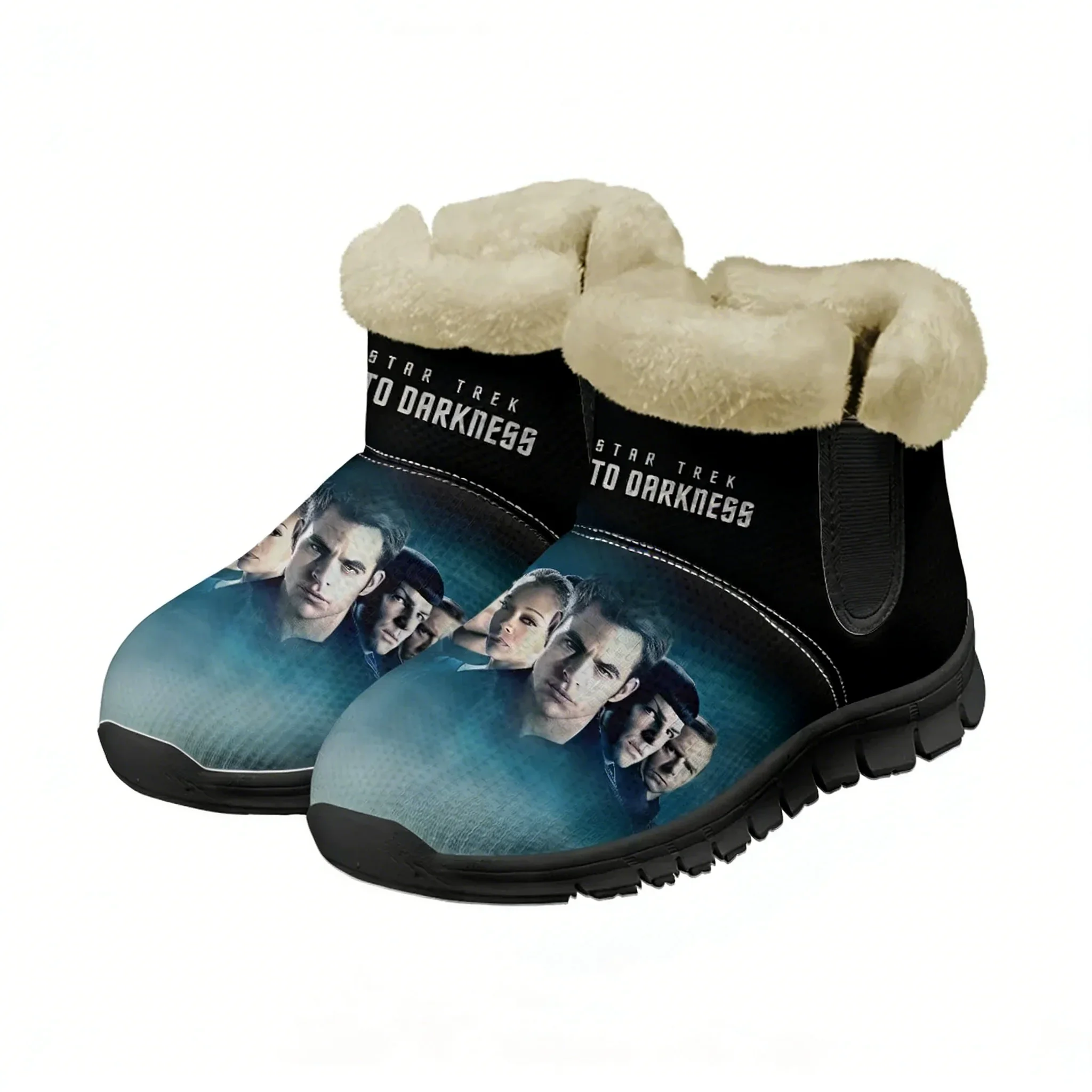 

Зимние ботинки Star Trek Into Darkness для мужчин и женщин, теплые ботинки для подростков, модные повседневные легкие кроссовки высокого качества, обувь на заказ