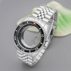 SKX007 SRPD Case and Strap Set Sapphire Glass Transparent Back Fits 28.5mm Dial NH34 NH35 NH36 4R35 7S26 Japanese Movement Case