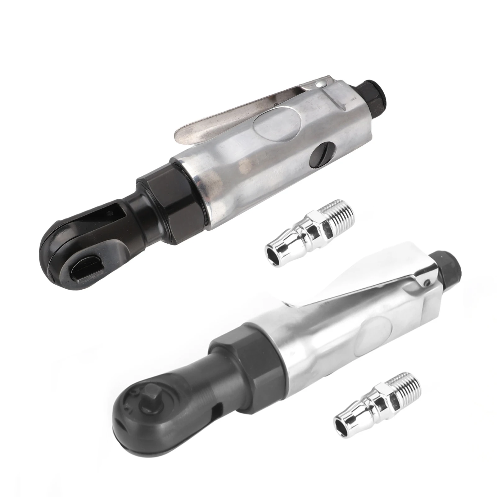 Pneumatic Ratchet Wrench Straight Shank Mini Air Ratchets 1/4in Threaded Connector Pneumatic Ratchet Wrench