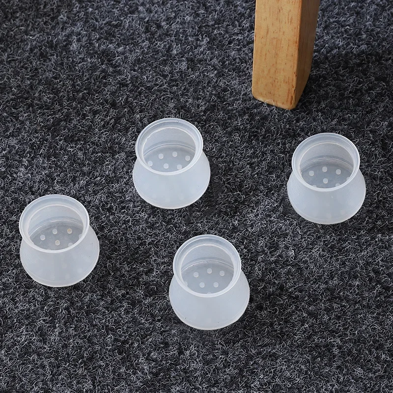 4PCS/Set Silicon Furniture Leg Protection Cover Table Feet Pad Floor Protector for Chair Floor Protection Anti-slip Table Leg