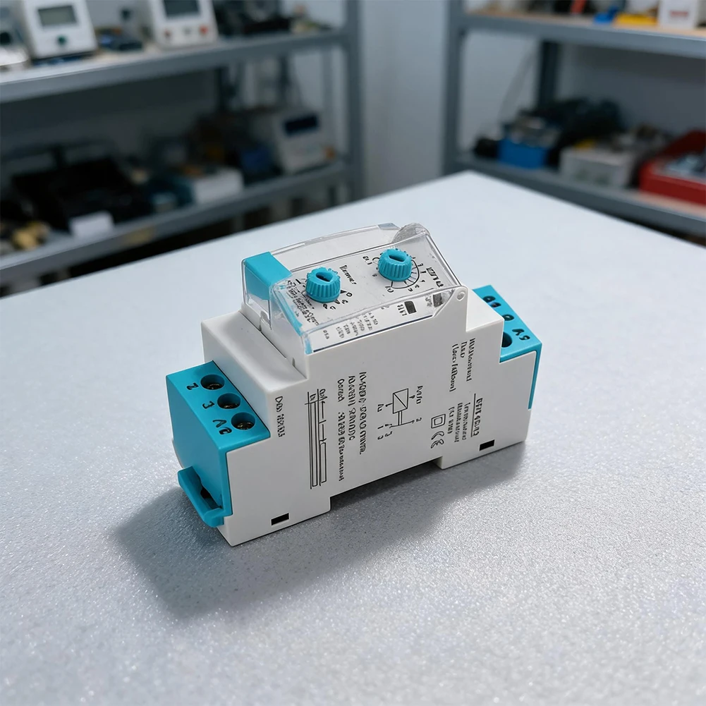 Industrial Timer Switch Electronic Time Delay Relay Power On Delay Function 1NO Plus 1NC Contact 5A Rated Current