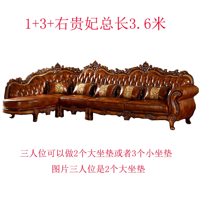 Q   Leather Sofa Mid Century Design Living Room Corner Sofas High Quality Trendy Furniture