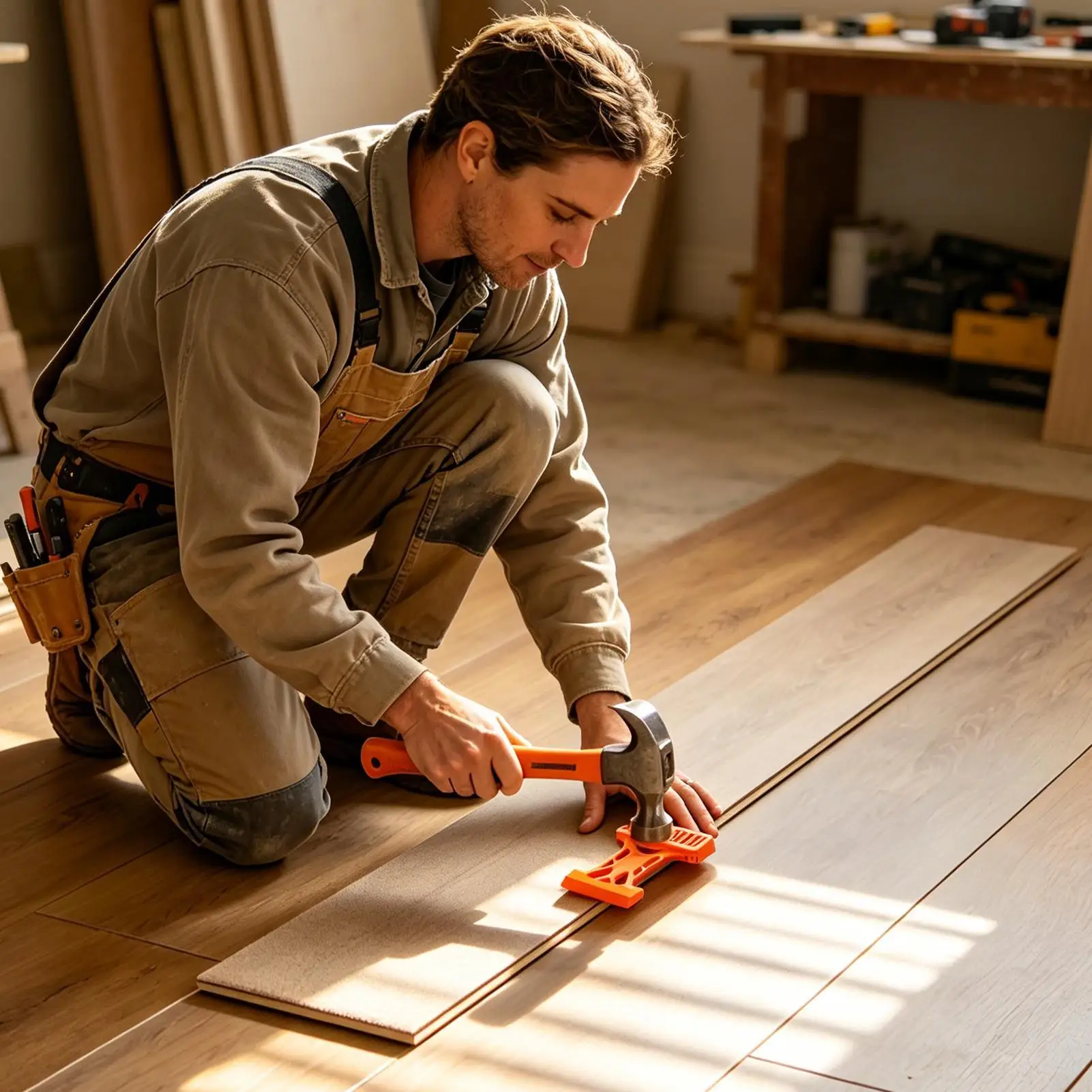 Laminate Floor Tools Heavy Duty Installation Laminate Floor Tapping Block For Lvp Hardwood Spc Plank Home Improvement Renovation - view 3